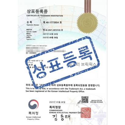 [상표] 회오리 브릭픽스, 제06류